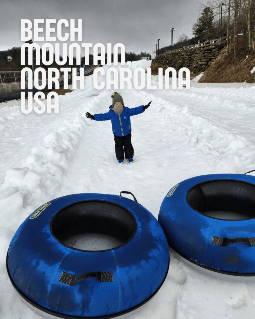 Unique ski destination: Beech Mountain North Carolina USA was the perfect first family ski trip location.