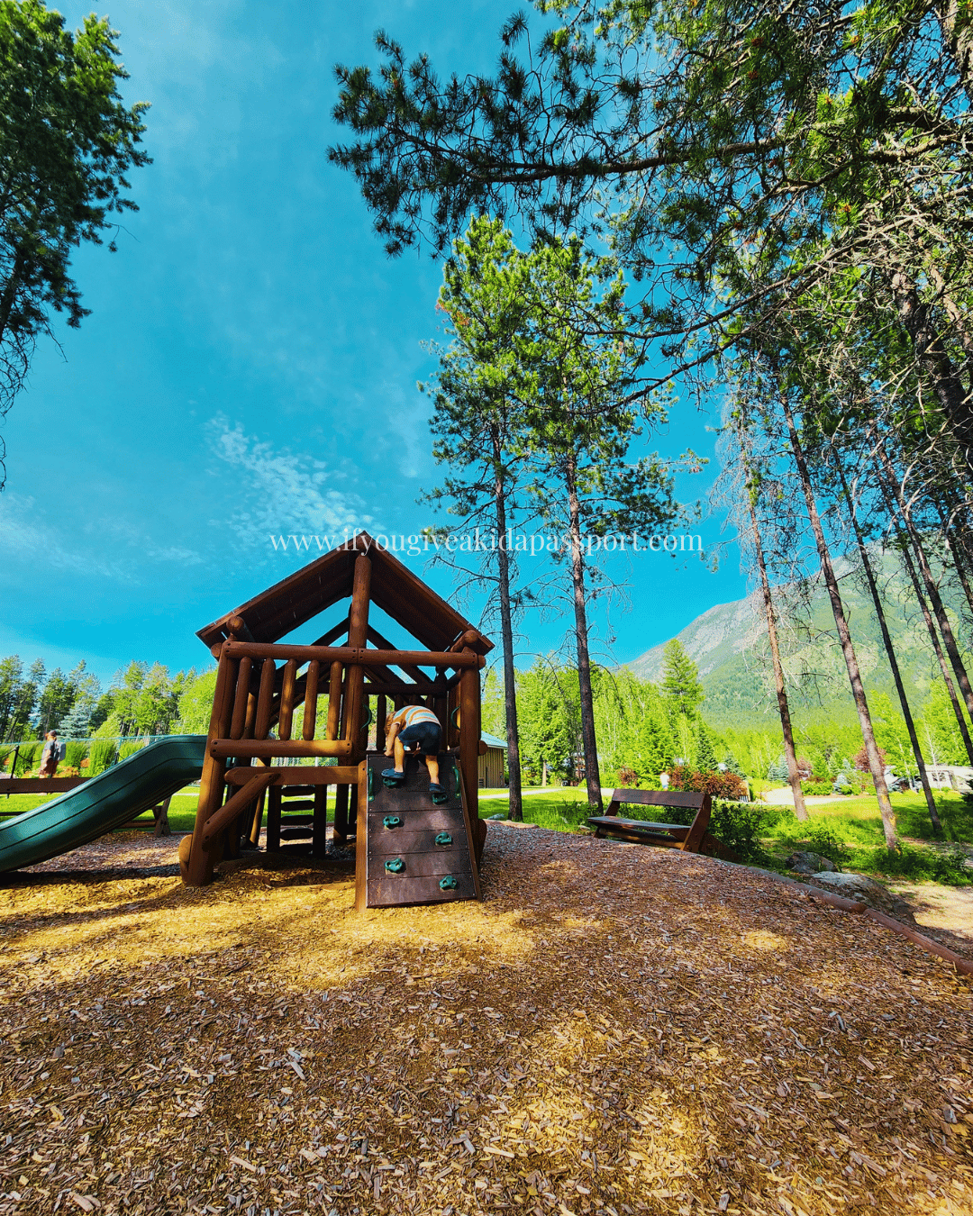 playground at West Glacier KOA Resort 